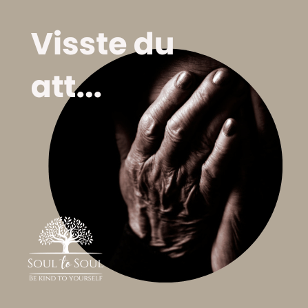 Hand som täcker ett ansikte